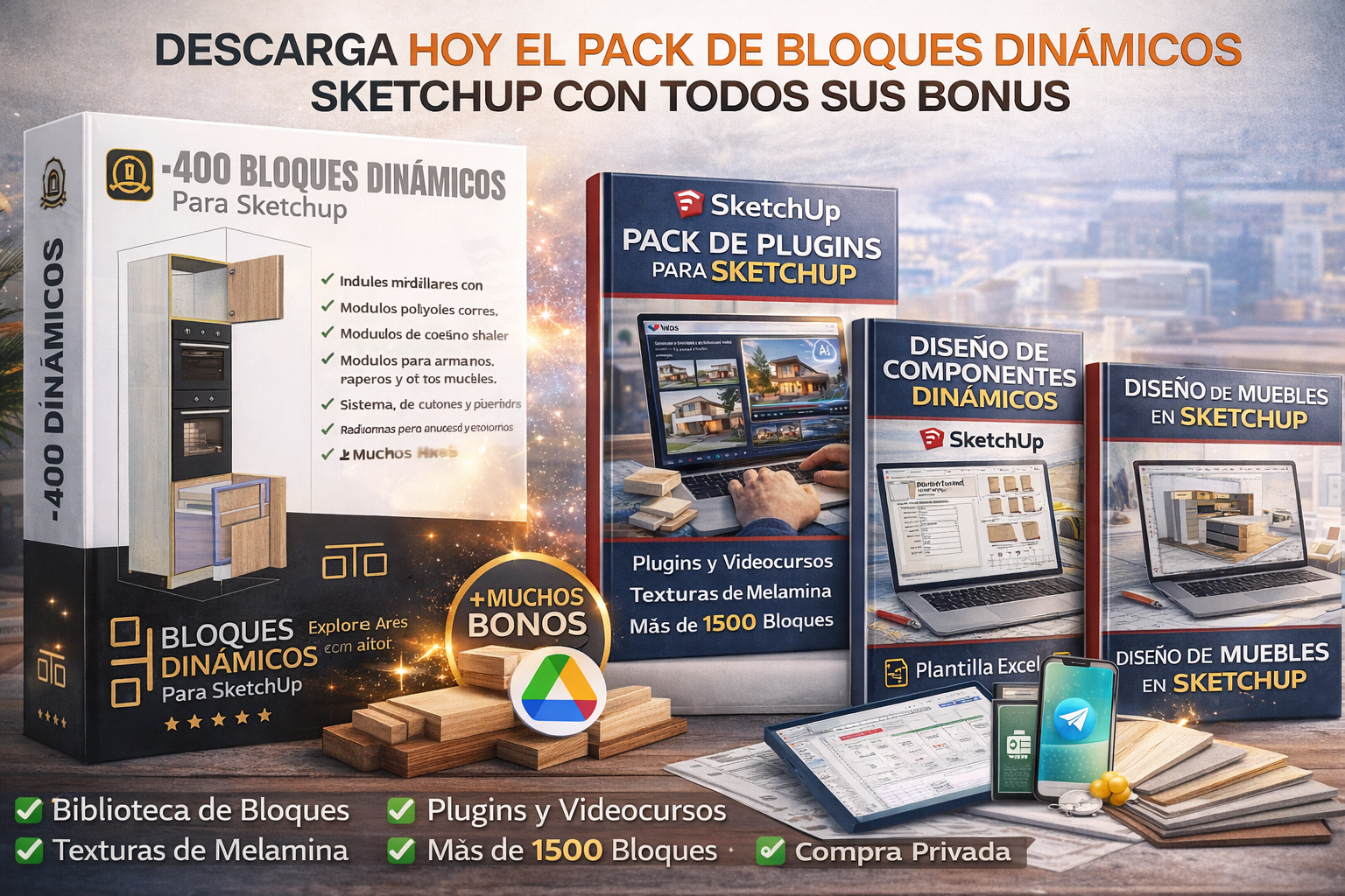 Diseño Principal en SketchUp